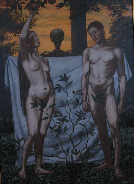 Hans Thoma Adam and Eve Spain oil painting art